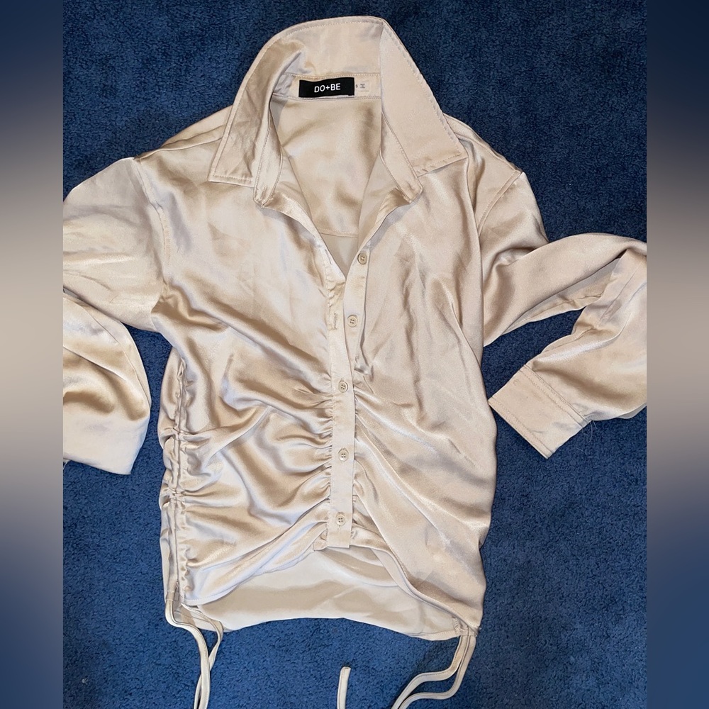 Silk Button Down Top